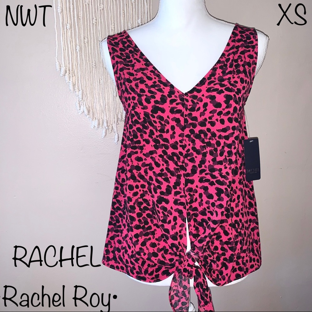 RACHEL Rachel Roy Azaela Minxy Spots Top, Size XS